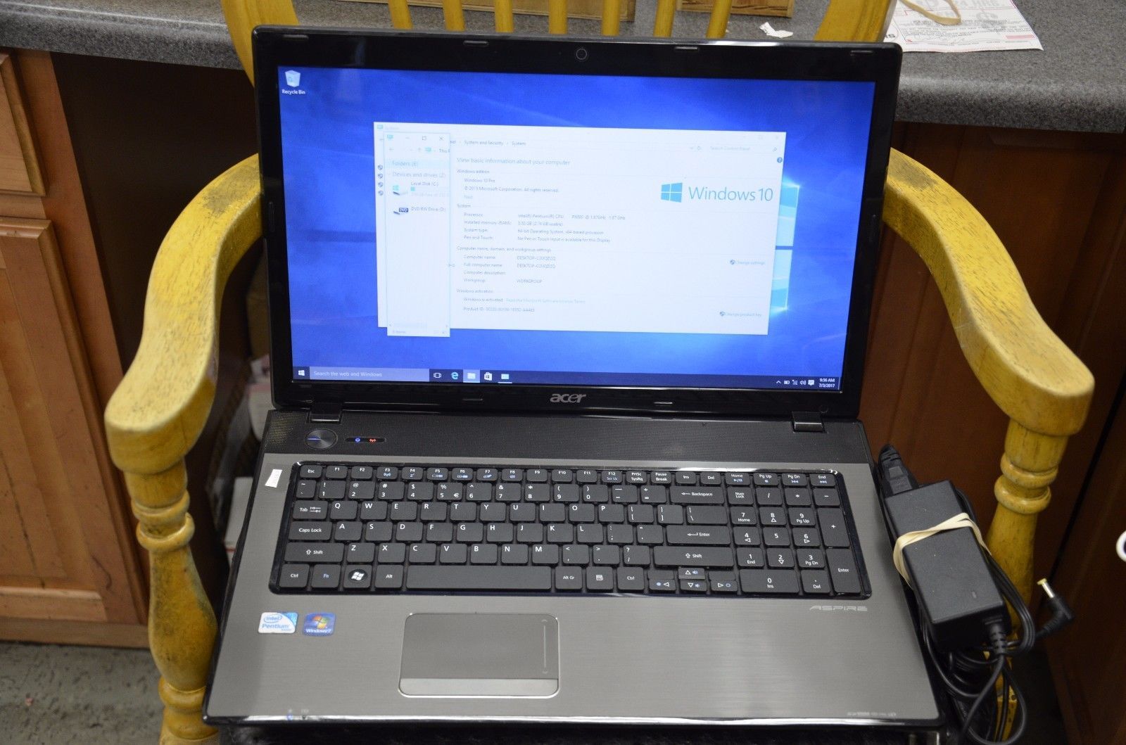 acer aspire 7741z 5731 specifications